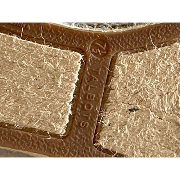 Talbots Izzy Slip On Flats‎ Denim Canvas Espadrille Size 7.5 - Picture 8 of 8